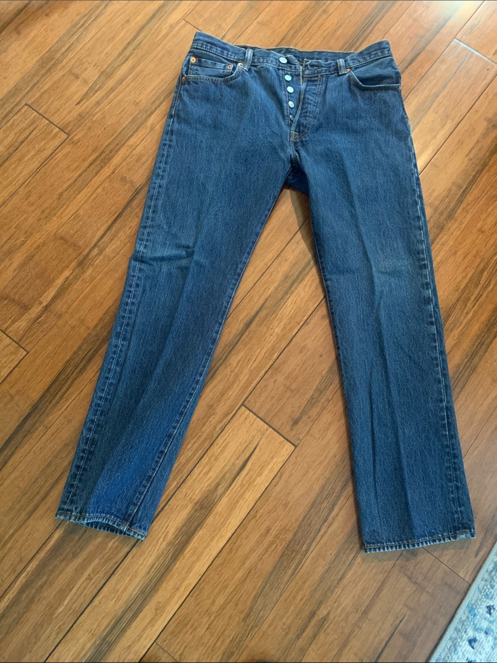 Levi's Men's Dark Blue Straight Jeans